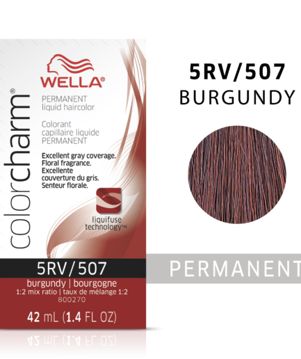 Burgundy colorcharm Liquid Permanent Hair Color