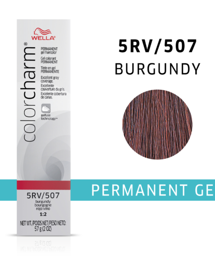 Burgundy colorcharm Gel Permanent Hair Color