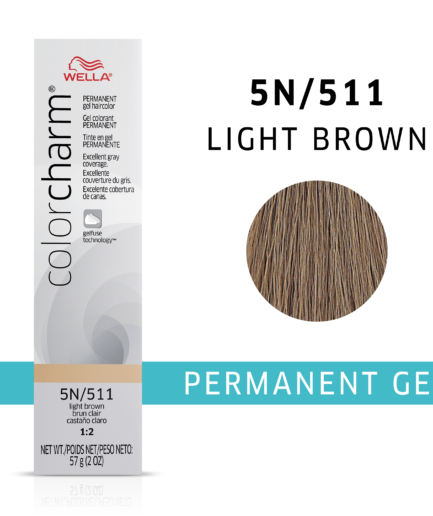 Light Brown colorcharm Gel Permanent Hair Color
