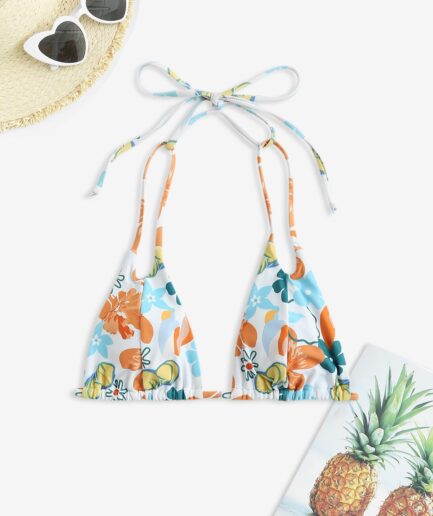 Floral Bikini Top L Multi a