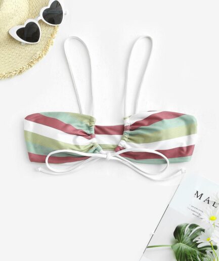 Tie Front Bikini Top M