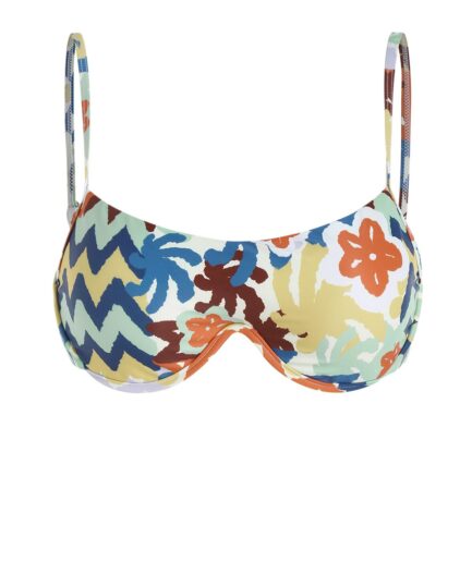 Painting Floral Monowire Bikini Top L Multi a