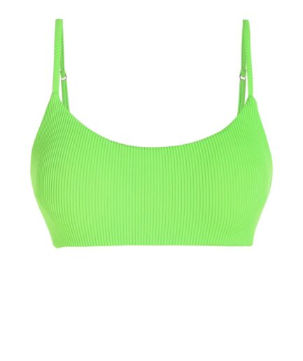 ZAFUL Ribbed Tank Bikini Top M Green