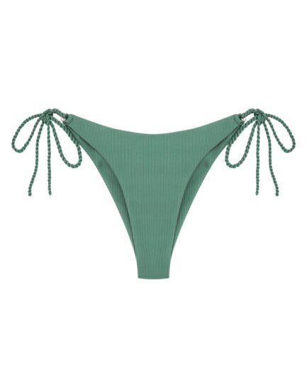 Braided Strap Adjustable Bikini Bottom M Light green