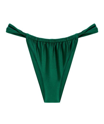 ZAFUL Shiny Loincloth Bikini Bottom L Deep green