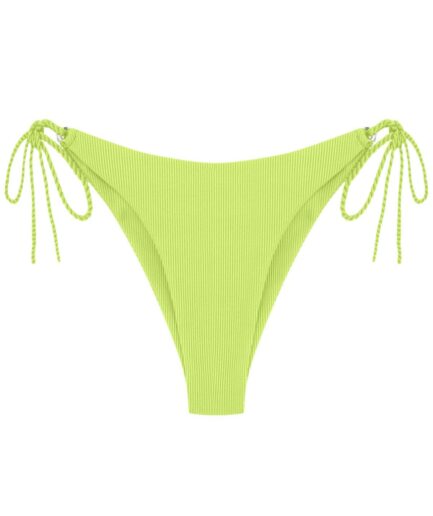 Braided Strap Adjustable Bikini Bottom L Green