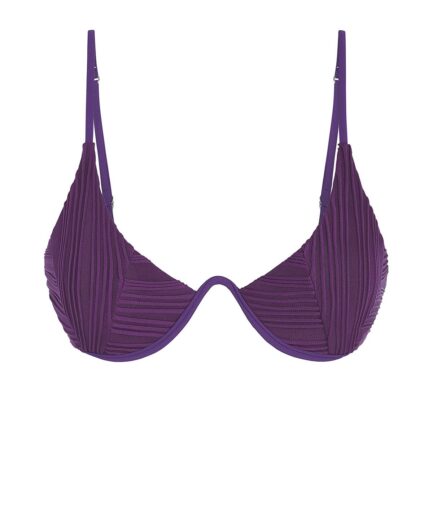 Ribbed Monowire Bikini Top L Concord