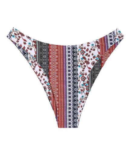 ZAFUL Printed Ethnic Bikini Bottom M