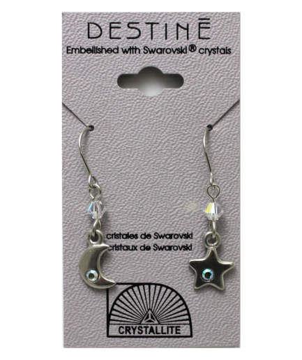 Destine Earring Moon and Stars
