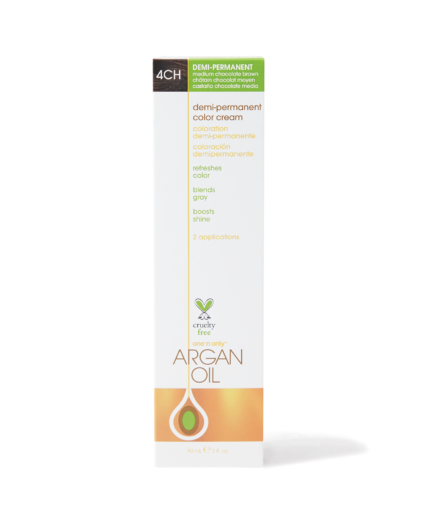 Argan Oil Demi Permanent Color Cream 4CH Med Chocolate Brown