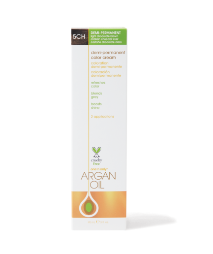 Argan Oil Demi Permanent Color Cream 5CH Light Chocolate Brown