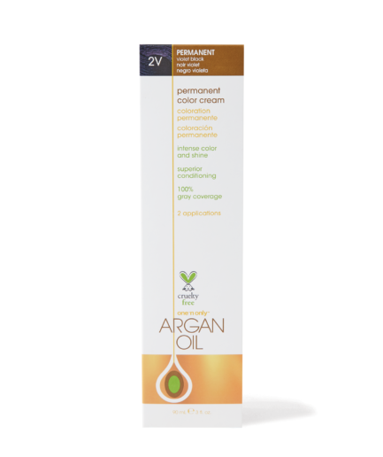 Argan Oil Permanent Color Cream 2V Violet Black