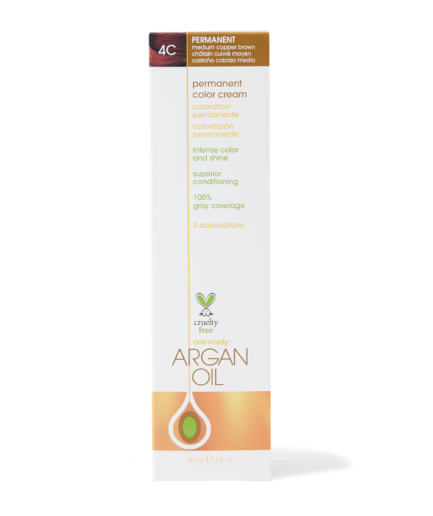Argan Oil Permanent Color Cream 4C Medium Copper Brown
