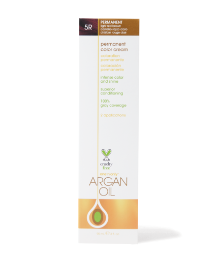 Argan Oil Permanent Color Cream 5R Light Red Brown