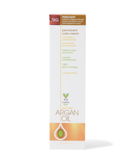 Argan Oil Permanent Color Cream 7RG Medium Tangerine Blonde