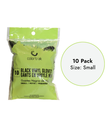 Small 10ct Black Vinyl Gloves