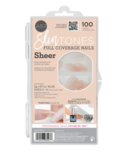 Sheer Full Coverage Skin Tone Nails