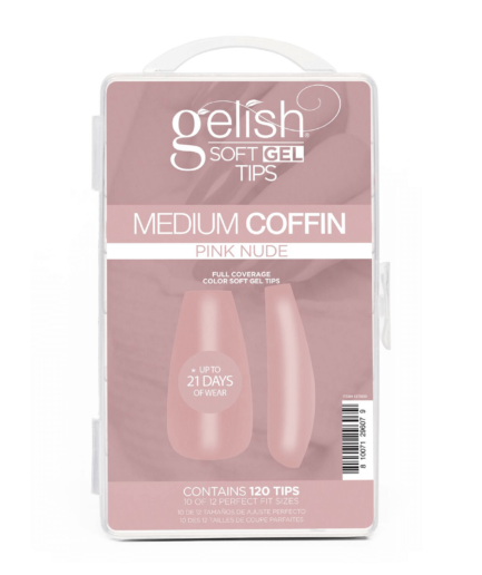 Soft Gel Tips 120 CT Medium Coffin