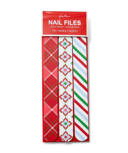 Red 3pc Nail File Set
