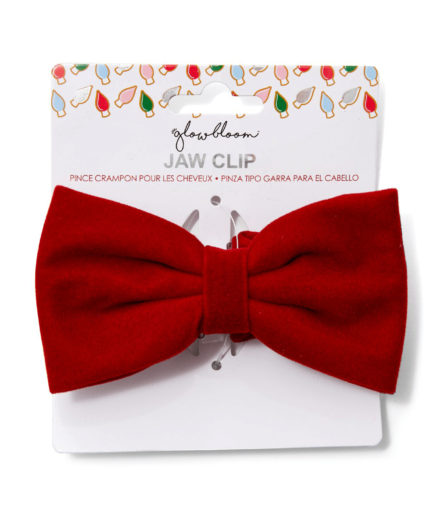 Velvet Bow Clip