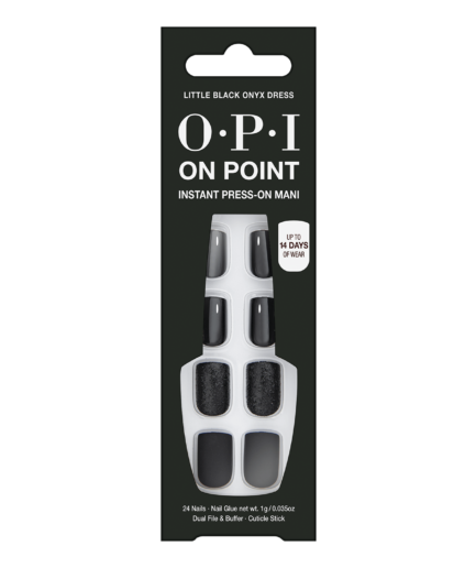 OPI Little Black Onyx Dress Press-On Nails