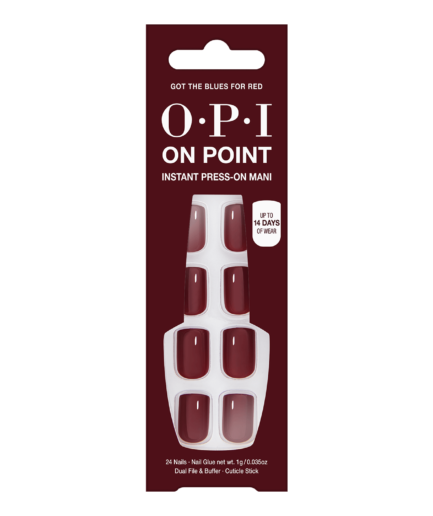 OPI Got The Blues for Red Press-On Nails