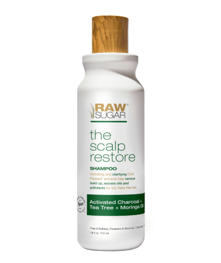 Scalp Restore Shampoo- Charcoal + Tea Tree + Moringa Oil